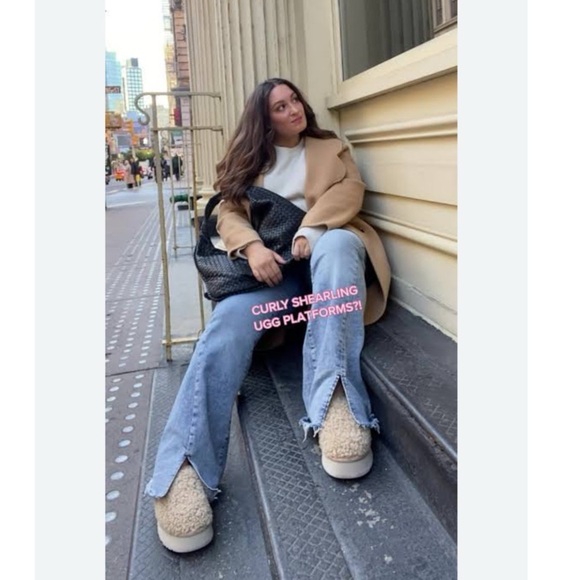 UGG Tazz Maxi Curly Genuine Shearling Slipper Grey - Picture 12 of 13